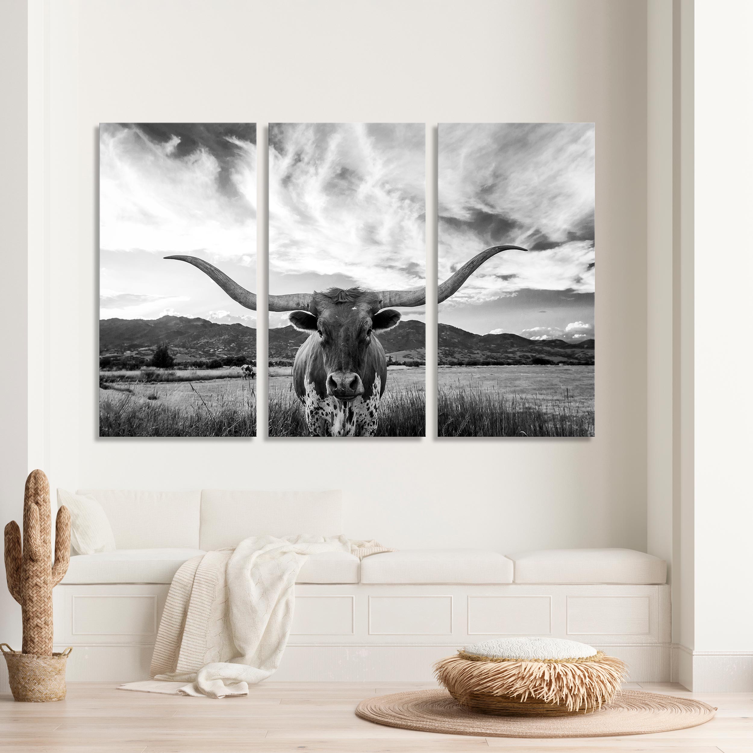 Texas Longhorn Cow Canvas Print №3511