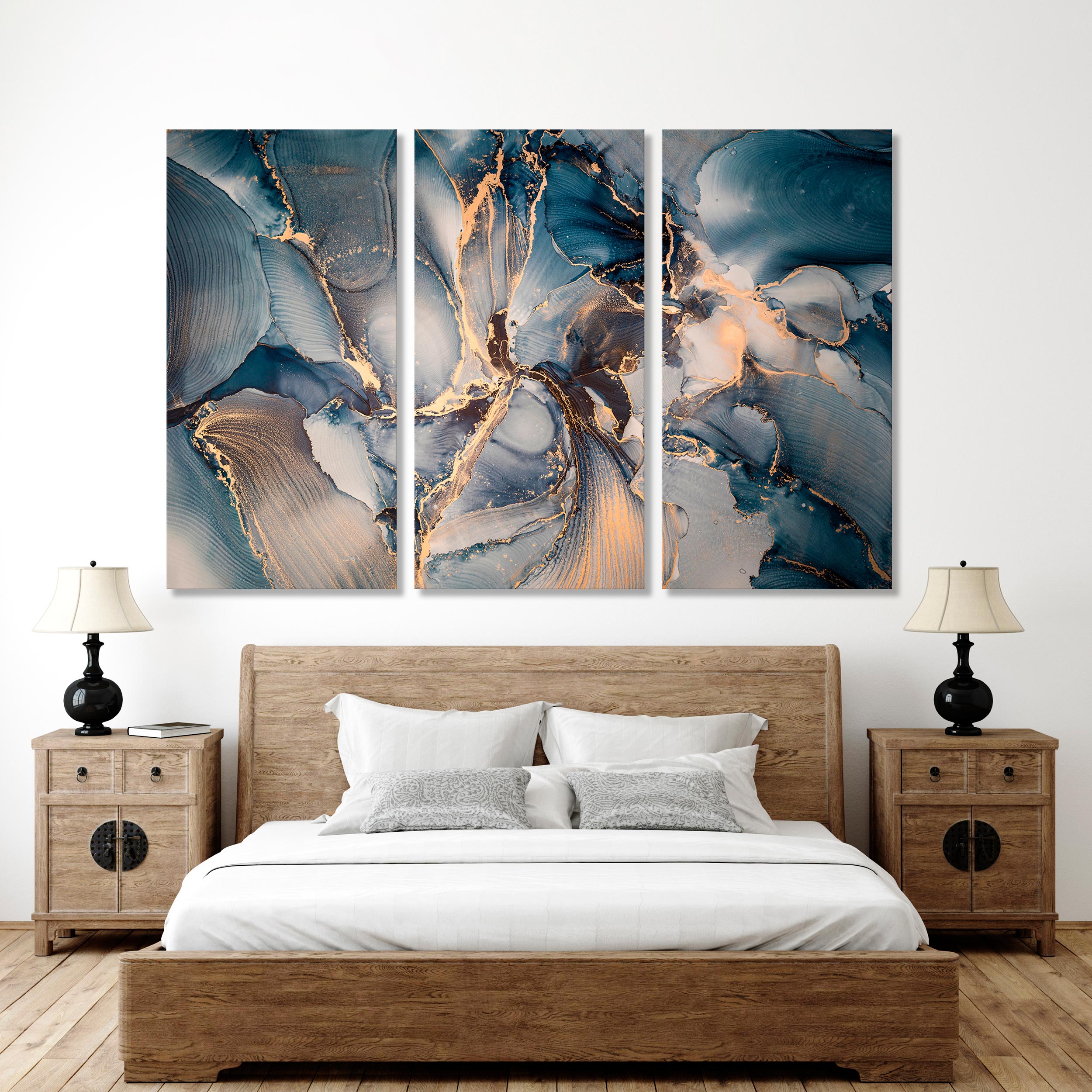 Luxury Abstract Fluid Art Canvas Print №0060