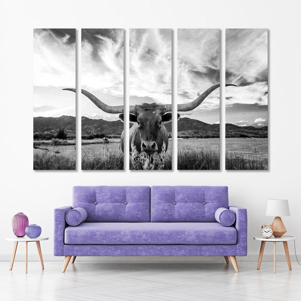 Texas outlets Longhorn Canvas