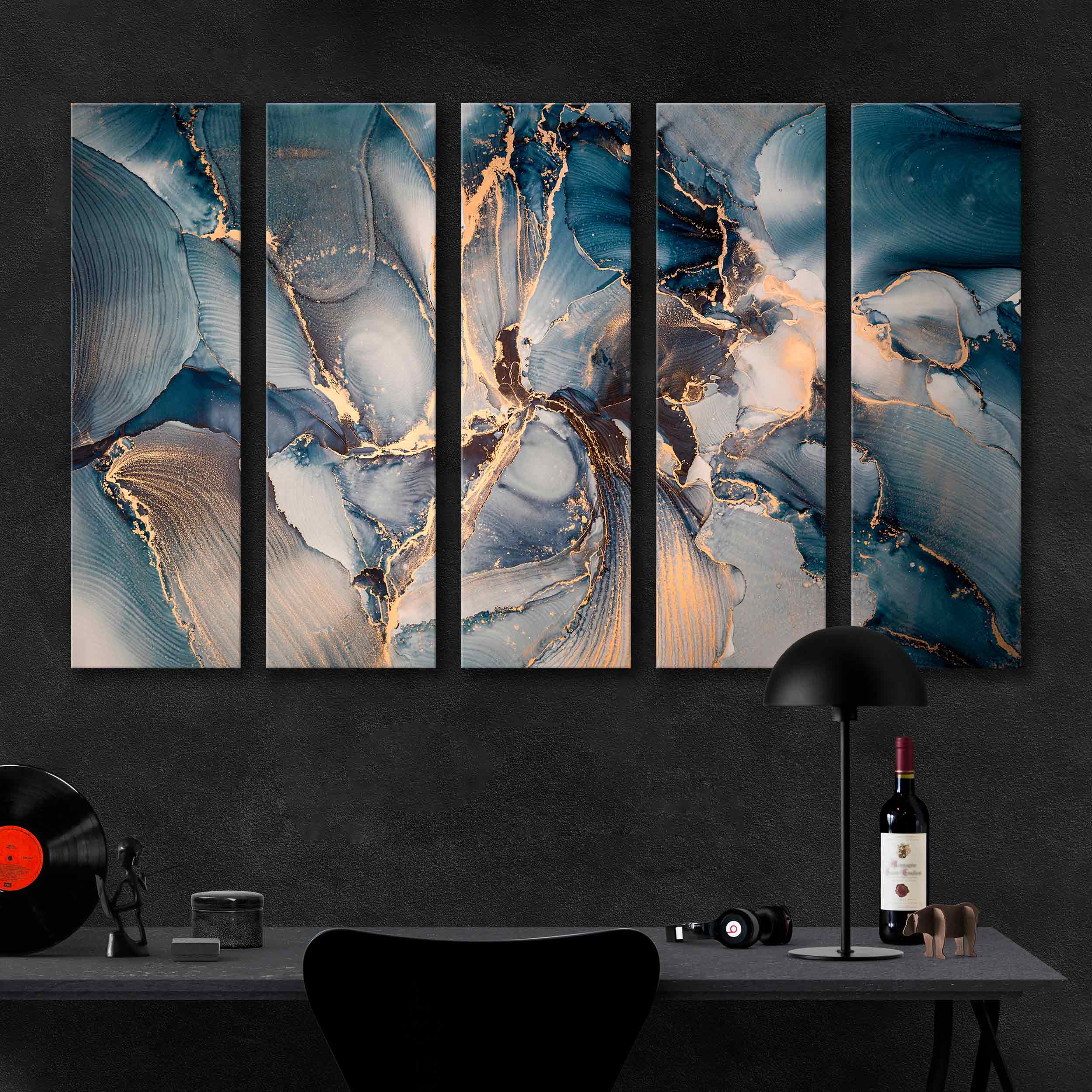 Luxury Abstract Fluid Art Canvas Print №0060