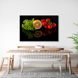 Vegetables Black Background Canvas Print  №5021