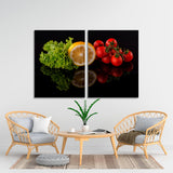 Vegetables Black Background Canvas Print  №5021