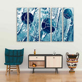 Blue Abstract Canvas Print  №0080