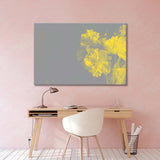 Gray-Yellow Abstract Canvas Print №0021