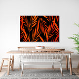 Blac and Orange Abstract Canvas Print №0049