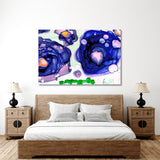 Abstract Blue Roses Canvas Print №0076