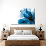 Blue Abstract Flower Canvas Print №0053