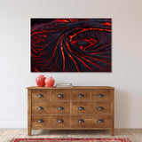 Red Orange Lava Canvas Print №0037