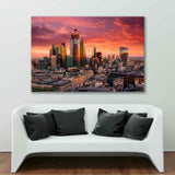 Sunset Over London City Canvas Print №2052