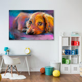 Pastel Portrait Of  Dog Canvas Print №3547