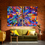 Abstract Stained Glass Canvas Print №0004