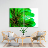 Abstract Green and Gold Canvas Print №0057