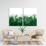Green Watercolor Background Canvas Print №0041