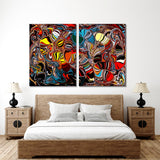 Colorful Abstract Art Illustration Canvas Print №0061