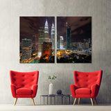 Petronas Twin Towers, Kuala Lumpur, Malaysia Canvas Print №2020