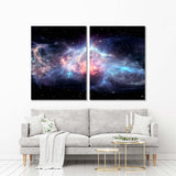 Space Background With Nebula And Stars Canvas Print №0510