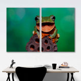 Frog Canvas Print - 2 Panels