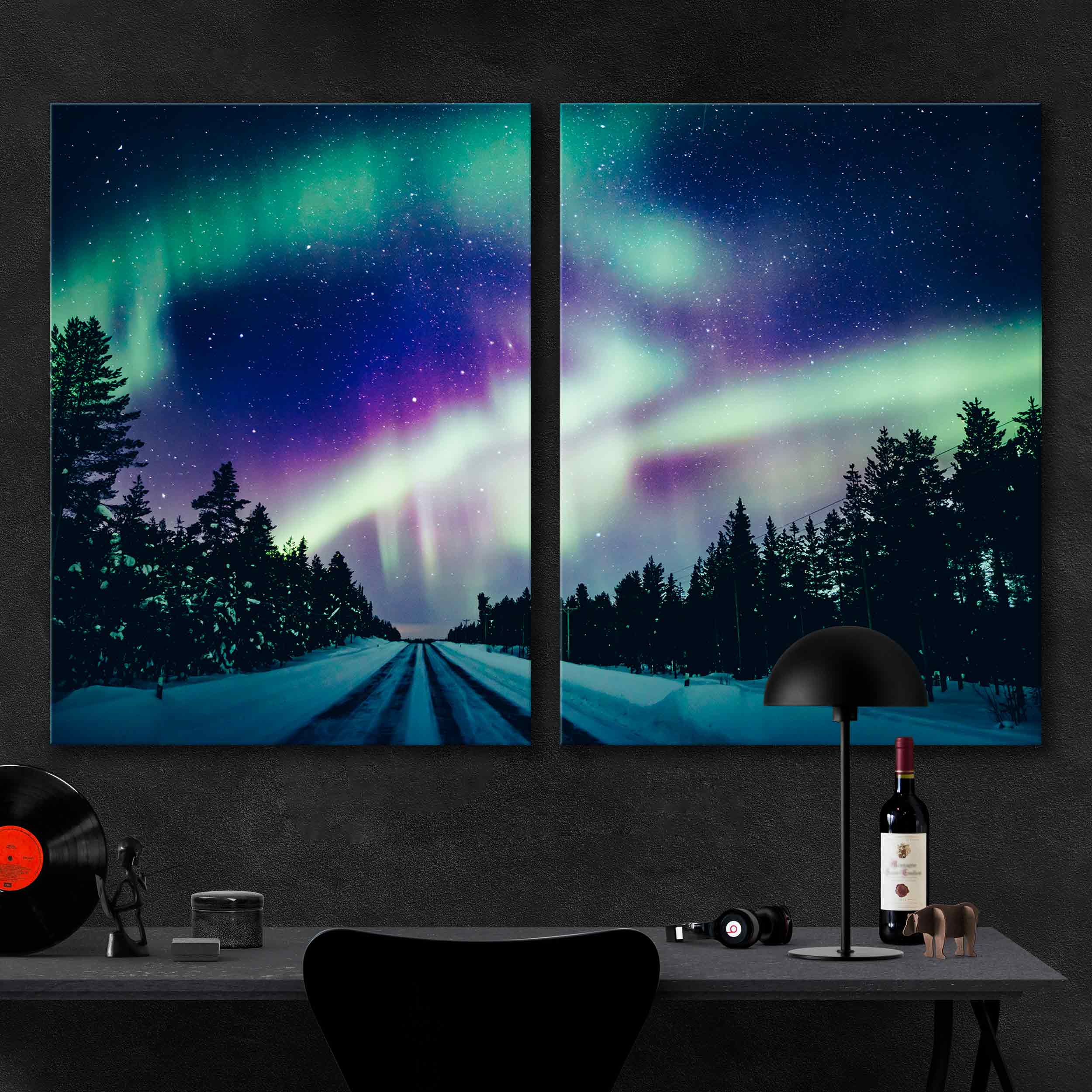Arctic Northern lights Canvas Print – JB Wall Art