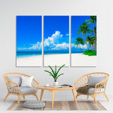 Palms Tree. Exotic Wild Beach Canvas Print №4016