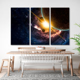 Planets in Foggy Space Canvas Print №0504