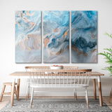 Blue Marble Pattern Canvas Print №0017
