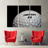 Black & White Golf Ball Canvas Print №1007