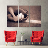Baseball Bat and Ball Canvas Print №1001