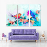 Abstract Colorful Birds Canvas Print №3535