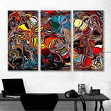 Colorful Abstract Art Illustration Canvas Print №0061