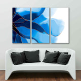 Blue Abstract Fluid Art Canvas Print №0046
