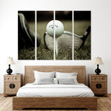 Golf Clubs and Golf Balls Canvas Print №1004