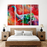 Abstract Colorful Elephant Canvas Print №3538