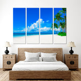 Palms Tree. Exotic Wild Beach Canvas Print №4016