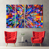 Abstract Stained Glass Canvas Print №0004