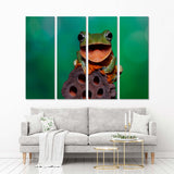 Frog Canvas Print - 4 Panels