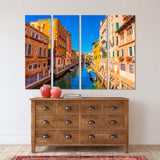 Water Canal In Venice Canvas Print №2051