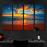 Sunrise On The Beach Canvas Print №4027