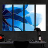 Blue Abstract Fluid Art Canvas Print №0046