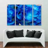 Beautiful Blue Hydrangea Flowers Canvas Print №7023