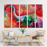 Abstract Colorful Elephant Canvas Print №3538