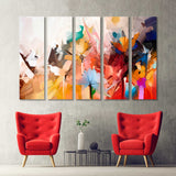 Abstract Colorful Flowers Canvas Print №0050