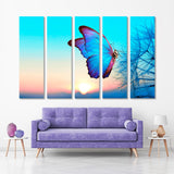 Butterfly and Dandelion Canvas Print №3510