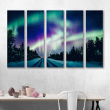 Arctic Northern lights Canvas Print №4024
