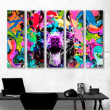 Bulldog Abstract Art Canvas Print №3551