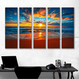 Sunrise On The Beach Canvas Print №4027
