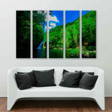 Waterfall In The Green Forest Amami Oshima, Japan Canvas Print №4010