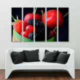 Berries On a Dark Background Close-Up Canvas Print №5011